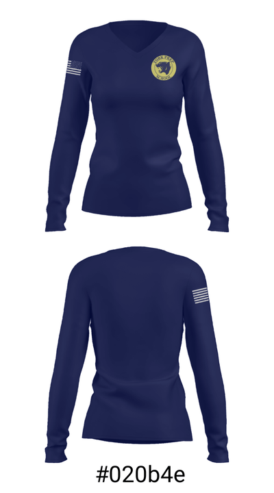 York Preparatory School Basketball 83898431 Women's Long Sleeve V-neck Shirt - 20