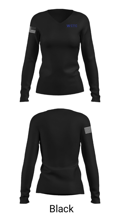 Wythe County Technical Center 90901222 Women's Long Sleeve V-neck Shirt - 13