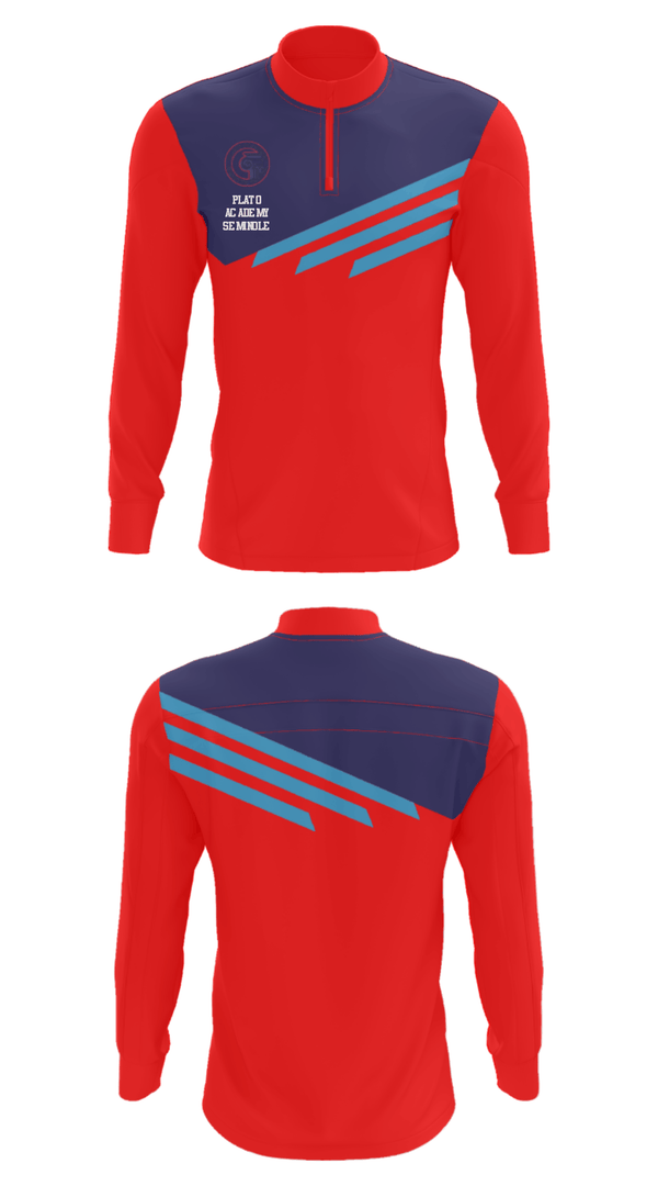 Quarter Zip Jacket, Plato Academy Seminole, Spirit Store, Teamtime, Team time, sublimation, custom sports apparel, team uniforms, spirit wear, spiritwear, sports uniforms, custom shirts, team store, custom team store, fundraiser sports, apparel fundraiser