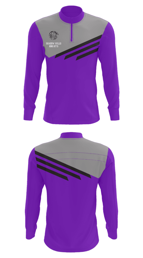 Quarter Zip Jacket, Shadow Hills Knights, Men's Basketball, Teamtime, Team time, sublimation, custom sports apparel, team uniforms, spirit wear, spiritwear, sports uniforms, custom shirts, team store, custom team store, fundraiser sports, apparel fundraiser