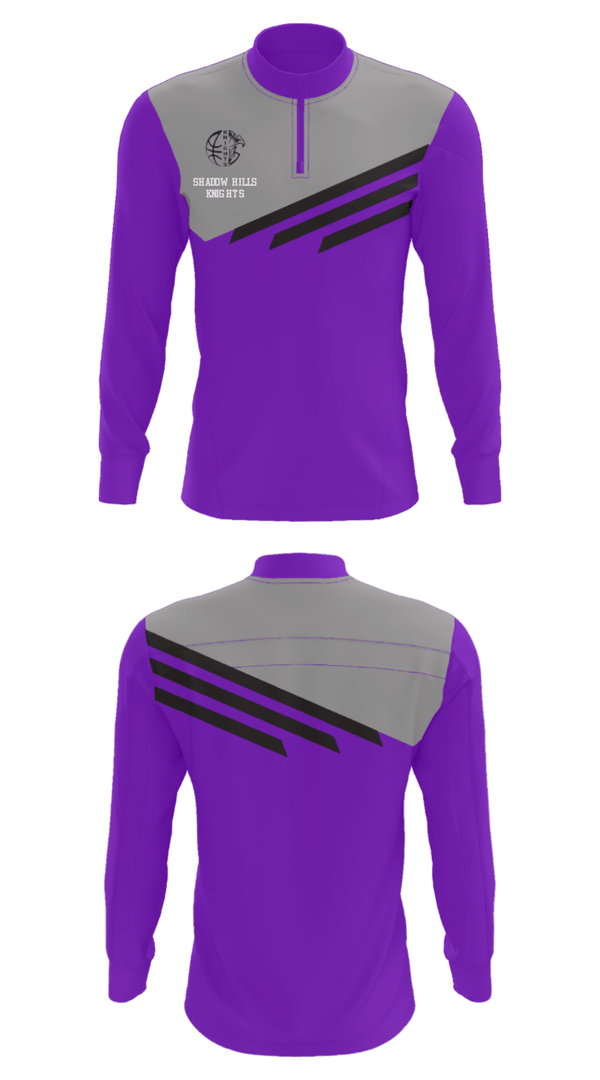 Quarter Zip Jacket, Shadow Hills Knights, Men's Basketball, Teamtime, Team time, sublimation, custom sports apparel, team uniforms, spirit wear, spiritwear, sports uniforms, custom shirts, team store, custom team store, fundraiser sports, apparel fundraiser
