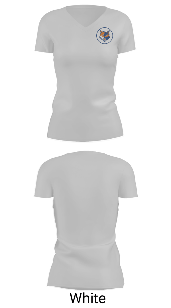 Women's Short Sleeve Vneck Shirt, Cedar Ridge Elementary School, Spirit Store, Teamtime, Team time, sublimation, custom sports apparel, team uniforms, spirit wear, spiritwear, sports uniforms, custom shirts, team store, custom team store, fundraiser sports, apparel fundraiser
