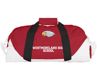 Duffle Bag, Westmoreland High School, Men's Basketball, Teamtime, Team time, sublimation, custom sports apparel, team uniforms, spirit wear, spiritwear, sports uniforms, custom shirts, team store, custom team store, fundraiser sports, apparel fundraiser