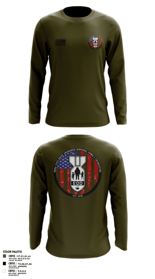 Long Sleeve Performance Shirt, 482nd EOD, Air Force, Teamtime, Team time, sublimation, custom sports apparel, team uniforms, spirit wear, spiritwear, sports uniforms, custom shirts, team store, custom team store, fundraiser sports, apparel fundraiser