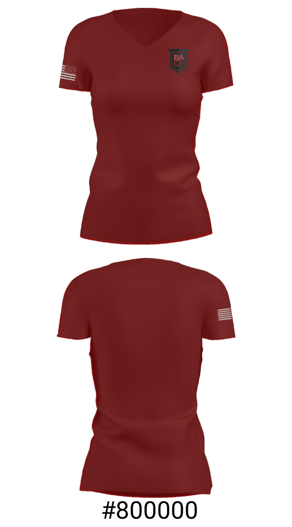 Women's Short Sleeve Vneck Shirt, Bronzeville Academy Charter School, Spirit Store, Teamtime, Team time, sublimation, custom sports apparel, team uniforms, spirit wear, spiritwear, sports uniforms, custom shirts, team store, custom team store, fundraiser sports, apparel fundraiser