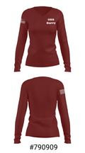 USS Barry 76418110 Women's Long Sleeve V-neck Shirt - 7