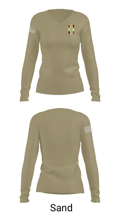 345th MCGA 98196690 Women's Long Sleeve V-neck Shirt - 47