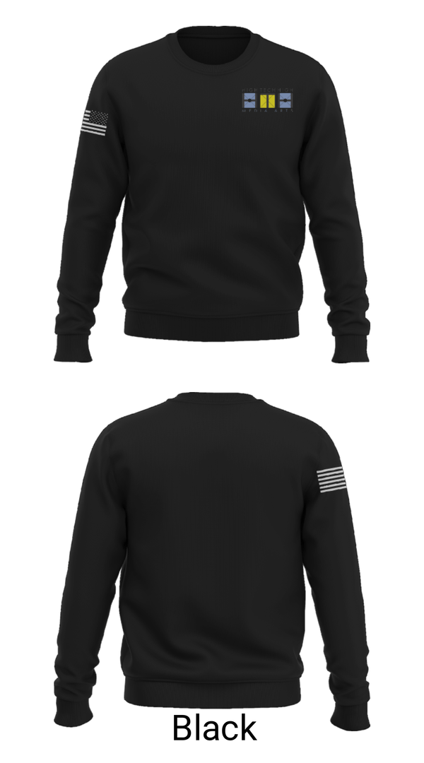 Crew Neck Sweatshirt, High Tech High Media Arts, Spirit Store, Teamtime, Team time, sublimation, custom sports apparel, team uniforms, spirit wear, spiritwear, sports uniforms, custom shirts, team store, custom team store, fundraiser sports, apparel fundraiser