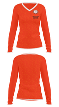 North Bergen High School Basketball 81323686 Women's Long Sleeve V-neck Shirt - 34