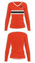 Ridgefield Park Senior High School Wrestling 5921831 Women's Long Sleeve V-neck Shirt - 30