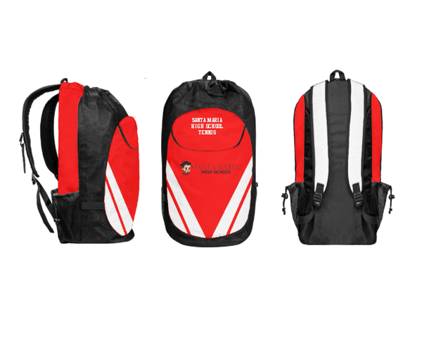 Gear Bag, Santa Maria High School Tennis, Tennis, Teamtime, Team time, sublimation, custom sports apparel, team uniforms, spirit wear, spiritwear, sports uniforms, custom shirts, team store, custom team store, fundraiser sports, apparel fundraiser