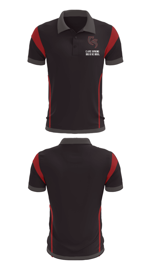 Short Sleeve Performance Polo, Cave Spring High School, Spirit Store, Teamtime, Team time, sublimation, custom sports apparel, team uniforms, spirit wear, spiritwear, sports uniforms, custom shirts, team store, custom team store, fundraiser sports, apparel fundraiser