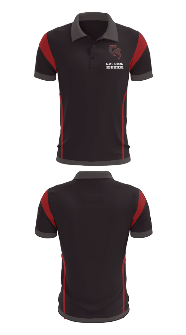Short Sleeve Performance Polo, Cave Spring High School, Spirit Store, Teamtime, Team time, sublimation, custom sports apparel, team uniforms, spirit wear, spiritwear, sports uniforms, custom shirts, team store, custom team store, fundraiser sports, apparel fundraiser