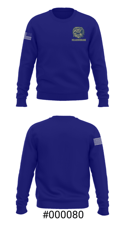 Meadowbrook High School Basketball 48632265 Crew Neck Sweatshirt - 16