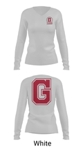 Glenwood High School Wrestling 84372950 Women's Long Sleeve V-neck Shirt - 6
