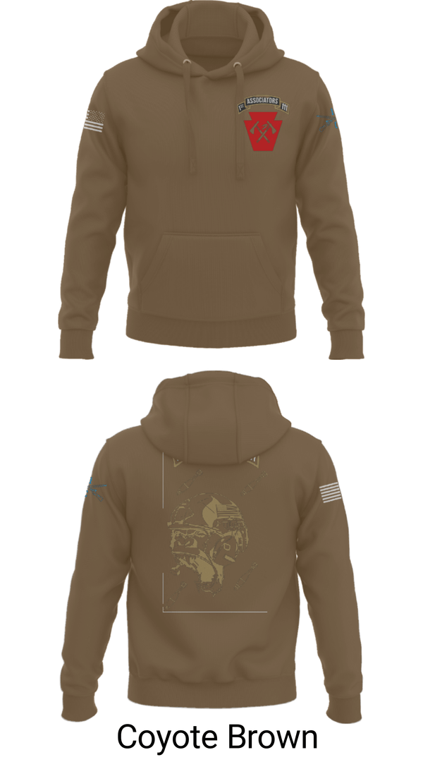 Hoodie, 1-111th IN BN 38506759, Army, Teamtime, Team time, sublimation, custom sports apparel, team uniforms, spirit wear, spiritwear, sports uniforms, custom shirts, team store, custom team store, fundraiser sports, apparel fundraiser
