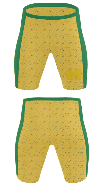 University of Michigan Gymnastics 92290961 Men's Compression Shorts - 30