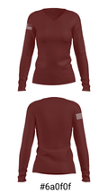 Okemos High School Ice Hockey 55850792 Women's Long Sleeve V-neck Shirt - 20