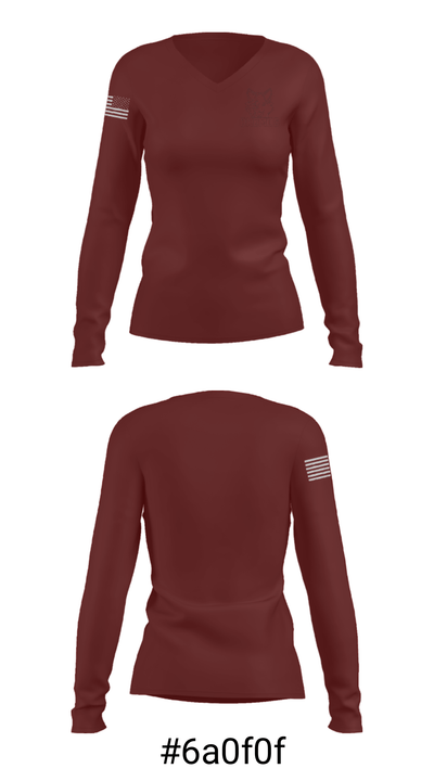 Okemos High School Ice Hockey 55850792 Women's Long Sleeve V-neck Shirt - 20