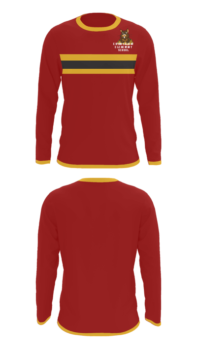 Eutimio Salazar Elementary School 87954227 Long Sleeve Performance Shirt - 23