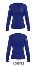 Meadow Bridge Wildcats 42881625 Women's Long Sleeve V-neck Shirt - 20