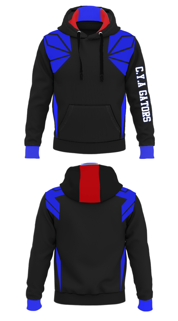 Hoodie, C.Y.A GATORS, Football, Teamtime, Team time, sublimation, custom sports apparel, team uniforms, spirit wear, spiritwear, sports uniforms, custom shirts, team store, custom team store, fundraiser sports, apparel fundraiser
