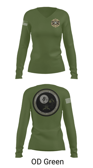 Women's Long Sleeve Vneck Shirt, Southern Ohio Organized and Major Crimes Task Force, Police, Teamtime, Team time, sublimation, custom sports apparel, team uniforms, spirit wear, spiritwear, sports uniforms, custom shirts, team store, custom team store, fundraiser sports, apparel fundraiser