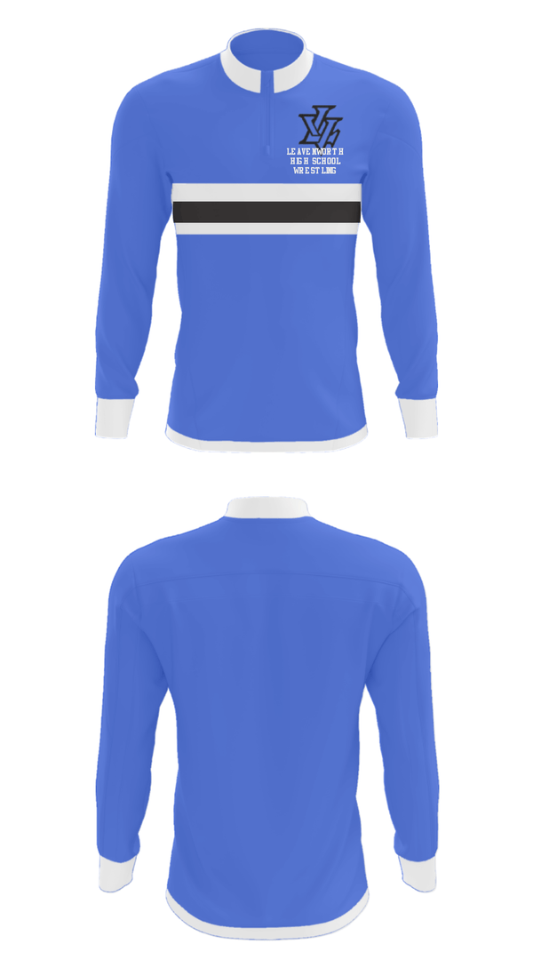 Quarter Zip Jacket, Leavenworth High School Wrestling, Wrestling, Teamtime, Team time, sublimation, custom sports apparel, team uniforms, spirit wear, spiritwear, sports uniforms, custom shirts, team store, custom team store, fundraiser sports, apparel fundraiser