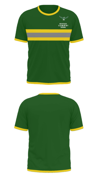 Short Sleeve Performance Shirt, Heritage Elementary School, Spirit Store, Teamtime, Team time, sublimation, custom sports apparel, team uniforms, spirit wear, spiritwear, sports uniforms, custom shirts, team store, custom team store, fundraiser sports, apparel fundraiser