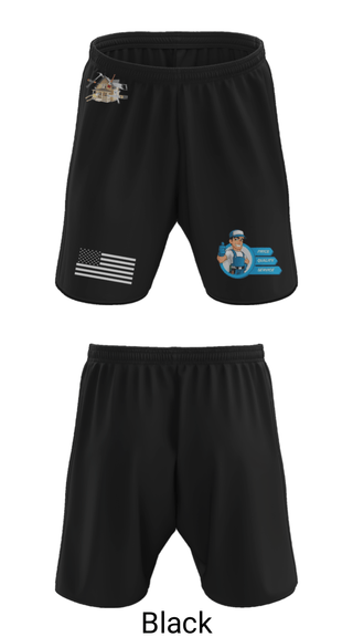 Athletic Shorts With Pockets, Castillo's painting, , Teamtime, Team time, sublimation, custom sports apparel, team uniforms, spirit wear, spiritwear, sports uniforms, custom shirts, team store, custom team store, fundraiser sports, apparel fundraiser
