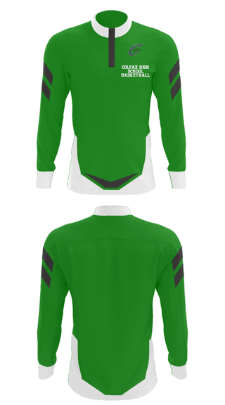 Quarter Zip Jacket, Colfax High School Basketball, Women's Basketball, Teamtime, Team time, sublimation, custom sports apparel, team uniforms, spirit wear, spiritwear, sports uniforms, custom shirts, team store, custom team store, fundraiser sports, apparel fundraiser
