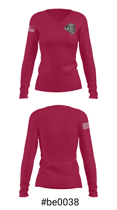 Brighton Youth Wrestling Club 79706078 Women's Long Sleeve V-neck Shirt - 20