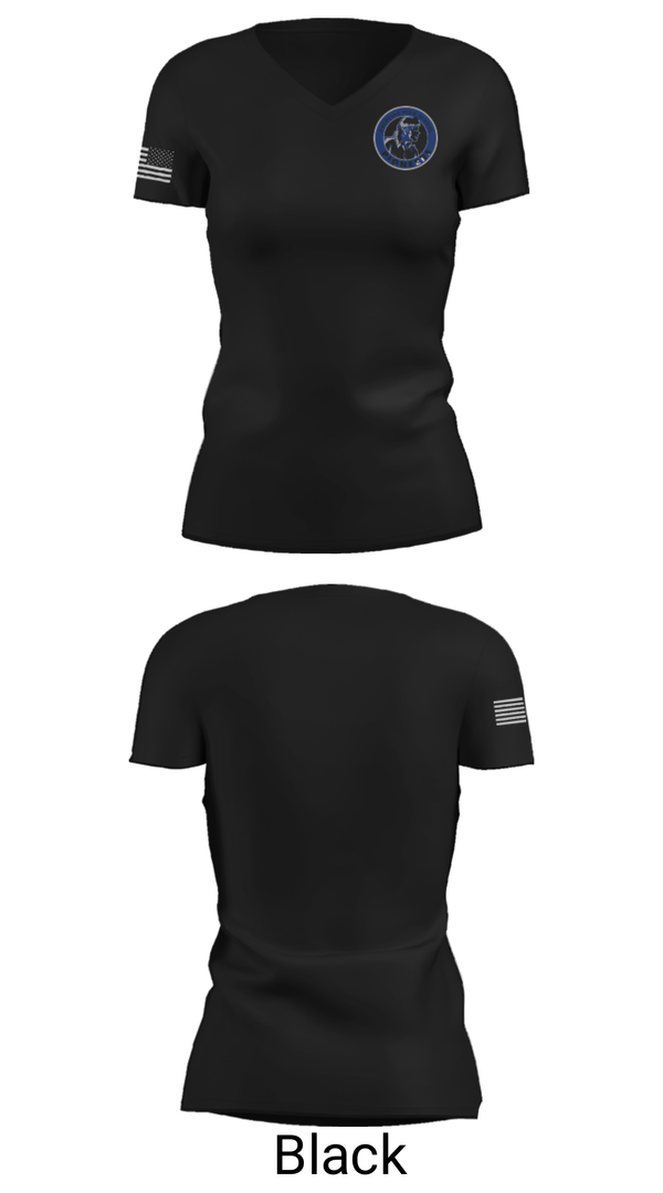 Women's Short Sleeve Vneck Shirt, Duchesne High School Bowling, Bowling, Teamtime, Team time, sublimation, custom sports apparel, team uniforms, spirit wear, spiritwear, sports uniforms, custom shirts, team store, custom team store, fundraiser sports, apparel fundraiser