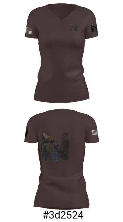 DHK Entertainment 58516776 Women's Short Sleeve V-neck Shirt - 21