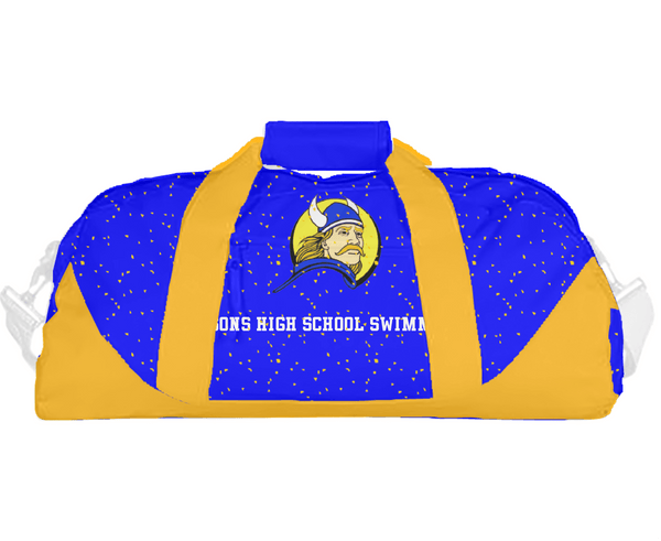 Duffle Bag, Parsons High School Swimming, Swimming, Teamtime, Team time, sublimation, custom sports apparel, team uniforms, spirit wear, spiritwear, sports uniforms, custom shirts, team store, custom team store, fundraiser sports, apparel fundraiser