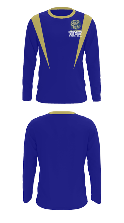Meadowbrook High School Basketball 48632265 Long Sleeve Performance Shirt - 31