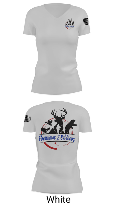 Frontlines 2 Outdoors (F2O) 57346887 Women's Short Sleeve V-neck Shirt - 7
