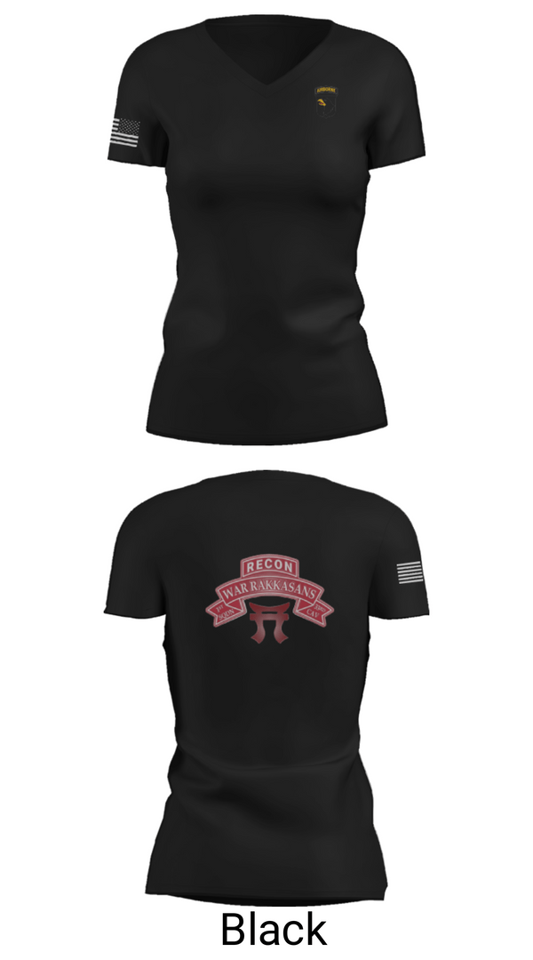 Women's Short Sleeve Vneck Shirt, 1-33 CAV, Army, Teamtime, Team time, sublimation, custom sports apparel, team uniforms, spirit wear, spiritwear, sports uniforms, custom shirts, team store, custom team store, fundraiser sports, apparel fundraiser