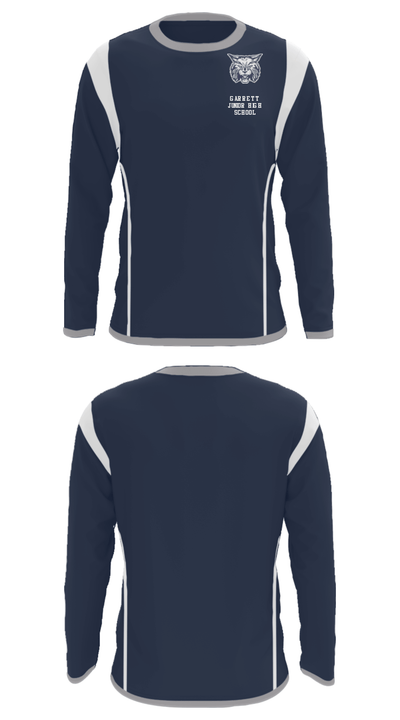 Garrett Junior High School 2206469 Long Sleeve Performance Shirt - 32