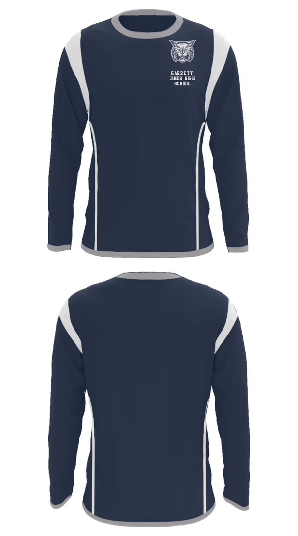 Long Sleeve Performance Shirt, Garrett Junior High School, Spirit Store, Teamtime, Team time, sublimation, custom sports apparel, team uniforms, spirit wear, spiritwear, sports uniforms, custom shirts, team store, custom team store, fundraiser sports, apparel fundraiser