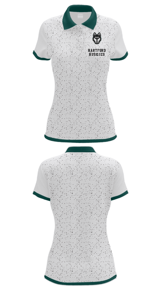 Women's Short Sleeve Performance Polo, Hartford Huskies, Wrestling, Teamtime, Team time, sublimation, custom sports apparel, team uniforms, spirit wear, spiritwear, sports uniforms, custom shirts, team store, custom team store, fundraiser sports, apparel fundraiser