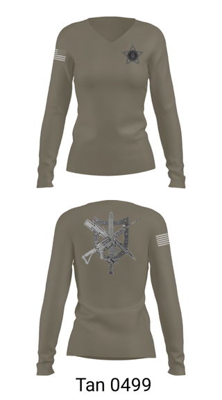 Women's Long Sleeve Vneck Shirt, , Police, Teamtime, Team time, sublimation, custom sports apparel, team uniforms, spirit wear, spiritwear, sports uniforms, custom shirts, team store, custom team store, fundraiser sports, apparel fundraiser