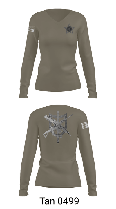 Baldwin County Sheriff's Office - GA 37068795 Women's Long Sleeve V-neck Shirt - 39