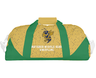 Duffle Bag, Kingfisher Middle School Wrestling, Wrestling, Teamtime, Team time, sublimation, custom sports apparel, team uniforms, spirit wear, spiritwear, sports uniforms, custom shirts, team store, custom team store, fundraiser sports, apparel fundraiser