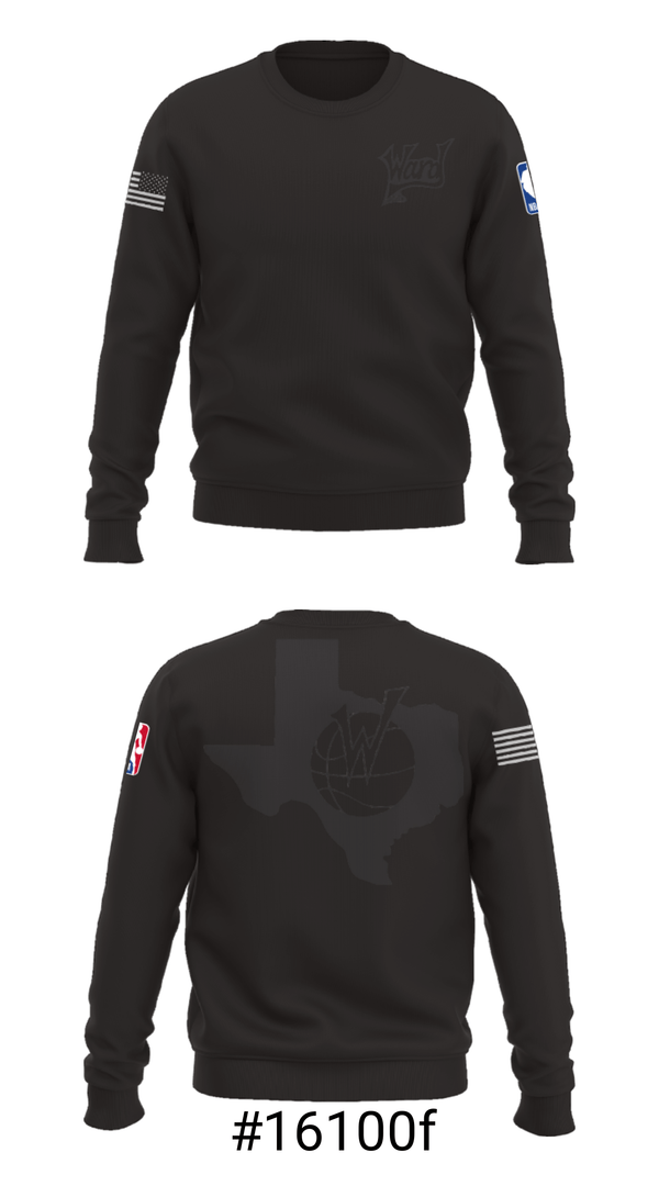 Crew Neck Sweatshirt, WARD Inc., Men's Basketball, Teamtime, Team time, sublimation, custom sports apparel, team uniforms, spirit wear, spiritwear, sports uniforms, custom shirts, team store, custom team store, fundraiser sports, apparel fundraiser