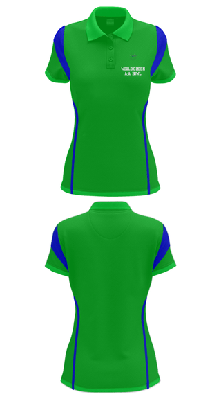 Women's Short Sleeve Performance Polo, World green açaí bowl, , Teamtime, Team time, sublimation, custom sports apparel, team uniforms, spirit wear, spiritwear, sports uniforms, custom shirts, team store, custom team store, fundraiser sports, apparel fundraiser