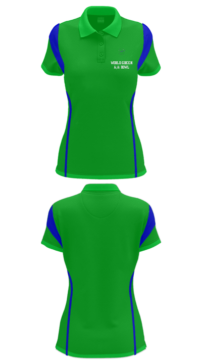World green açaí bowl 42170125 Women's Short Sleeve Performance Polo  - 26