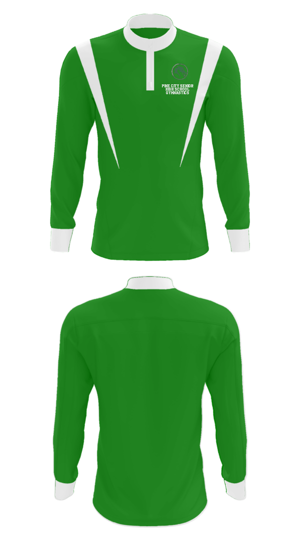 Quarter Zip Jacket, Pine City Senior High School Gymnastics, Spirit Store, Teamtime, Team time, sublimation, custom sports apparel, team uniforms, spirit wear, spiritwear, sports uniforms, custom shirts, team store, custom team store, fundraiser sports, apparel fundraiser