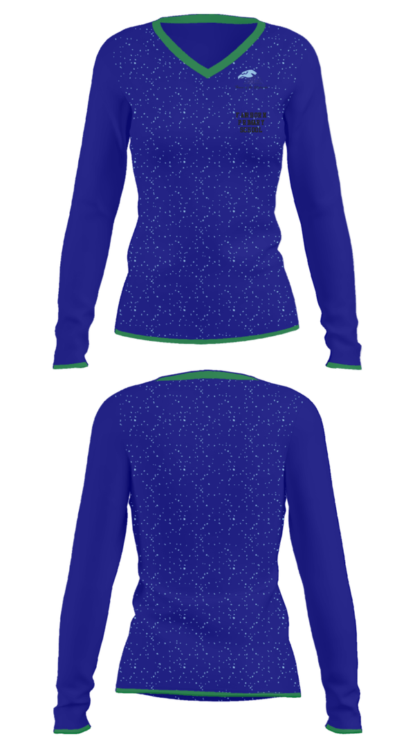 Women's Long Sleeve Vneck Shirt, Fairborn Primary School, Spirit Store, Teamtime, Team time, sublimation, custom sports apparel, team uniforms, spirit wear, spiritwear, sports uniforms, custom shirts, team store, custom team store, fundraiser sports, apparel fundraiser