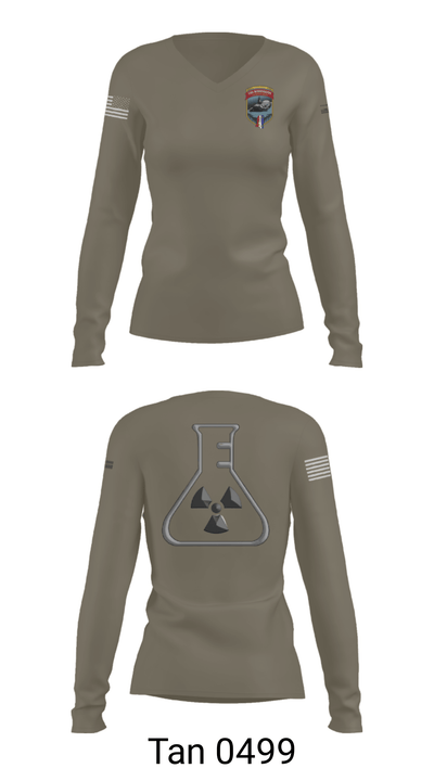 USS Mississippi 78195708 Women's Long Sleeve V-neck Shirt - 39